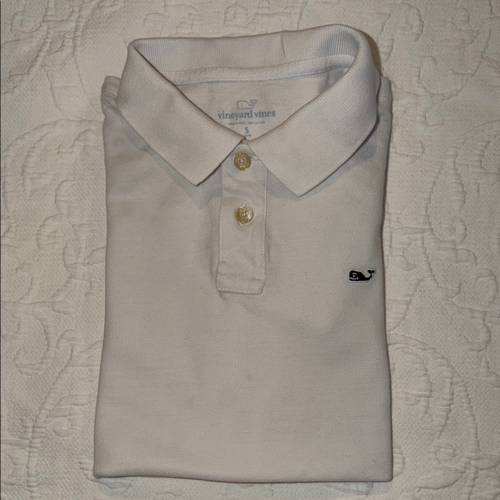 Vineyard Vines White Polo Shirt - S